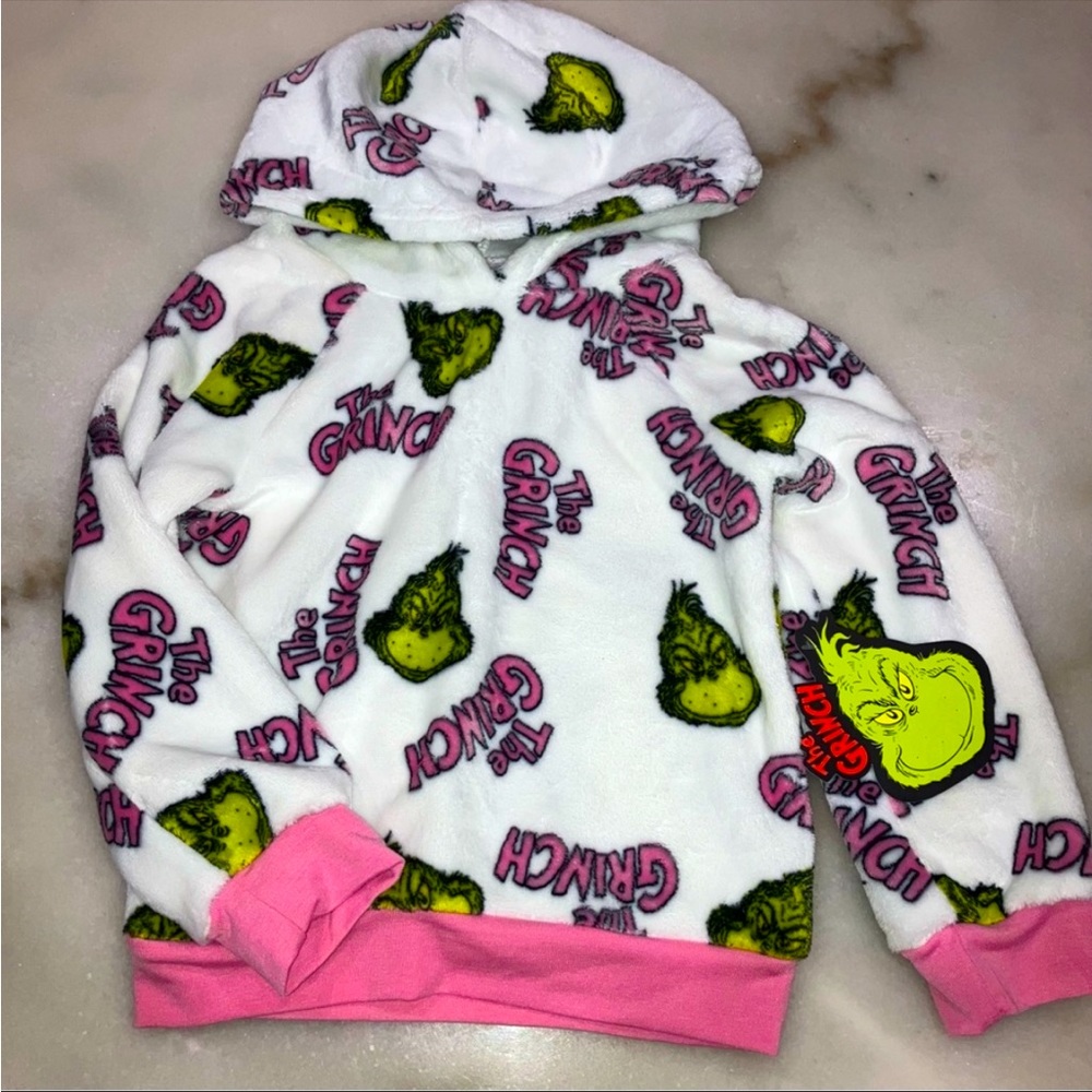 Grinch Fuzzy Hoodie NWT